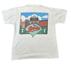Vintage Baltimore Orioles Shirt Adult L Camden Yards "Hit it Here" 90s MLB Tee